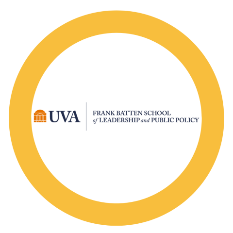 UVA Batten School of Leadership and Public Policy logo in a yellow circle